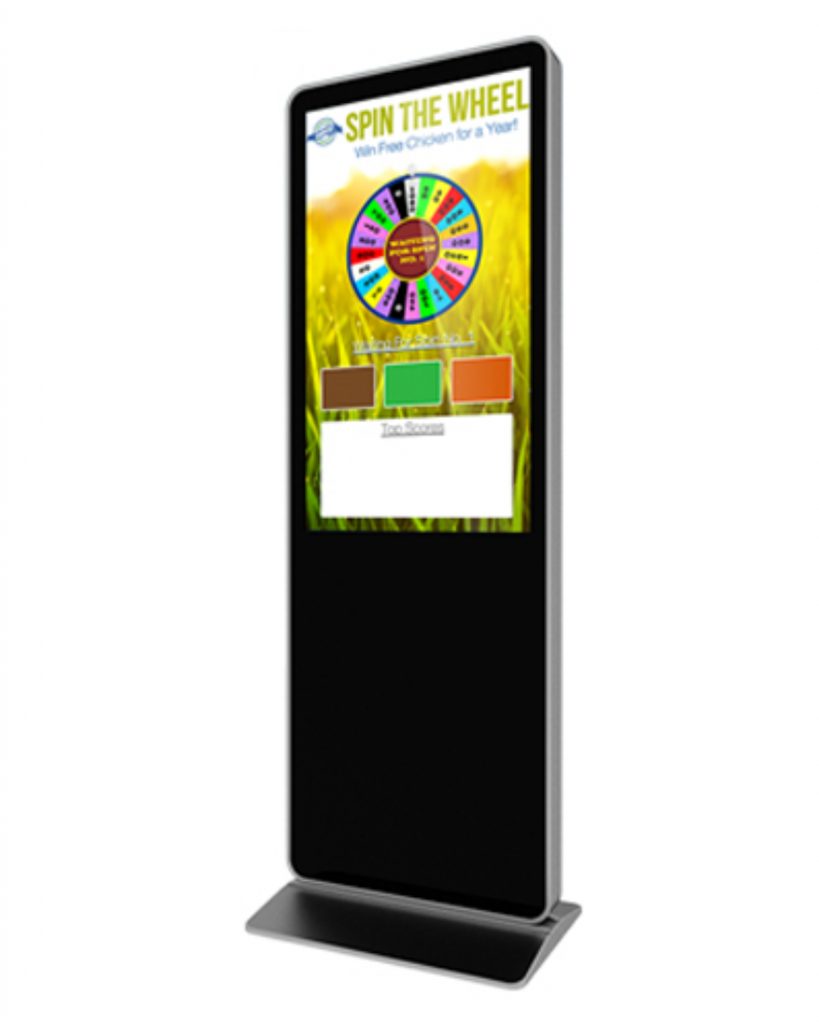 55" Digital Prize Wheel Touch Screen Kiosk